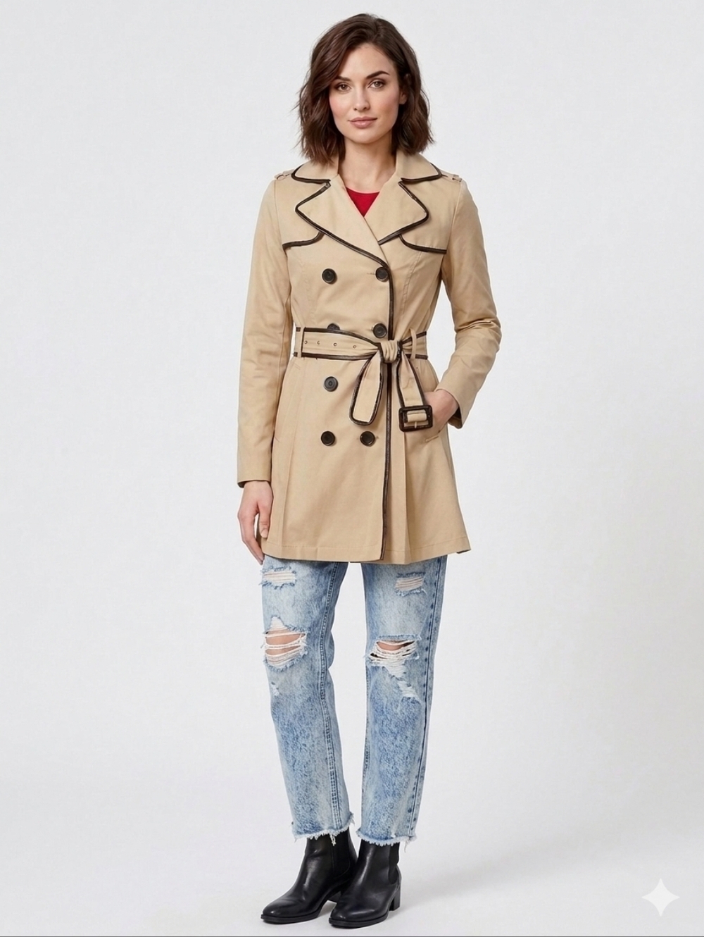 BCBGeneration Faux Leather Classic Beige - Women's